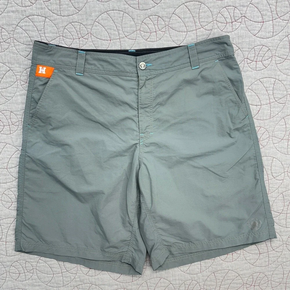 Howler Brothers Horizon Hybrid Shorts Gray Nylon / Mens 38